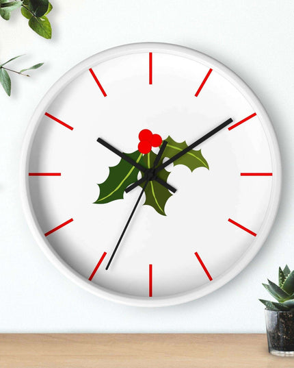 Elegant Artisanal Wooden Wall Clock with Lively Print Design