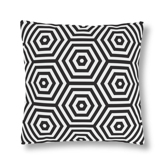 Water-Resistant Geometric Blossom Outdoor Cushions with Effortless-Clean Innovation