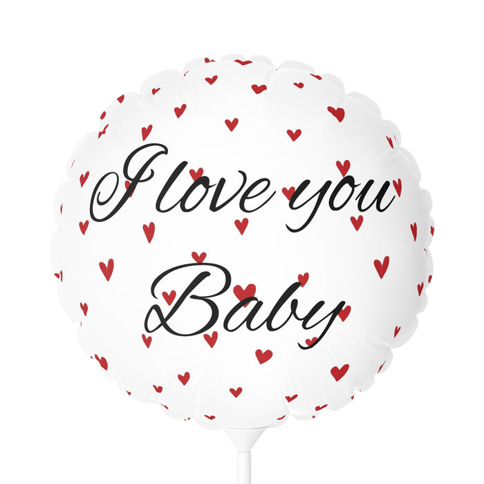 Luxury Valentine Red Matte Heart Balloon Bunch - Elegant 11" Round and Heart-shaped Set