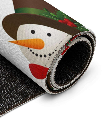 Cozy Winter Wonderland Snowman Plush Area Rug - Embrace Comfort and Classic Charm