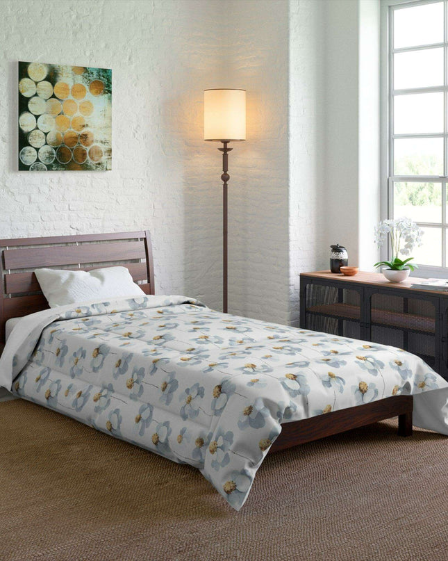 Floral Serenity Cozy Throw - Luxury Snuggle Blanket