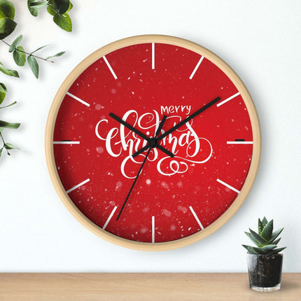 Elegant Holiday Clock with Exquisite Wooden Design by Maison d'Elite