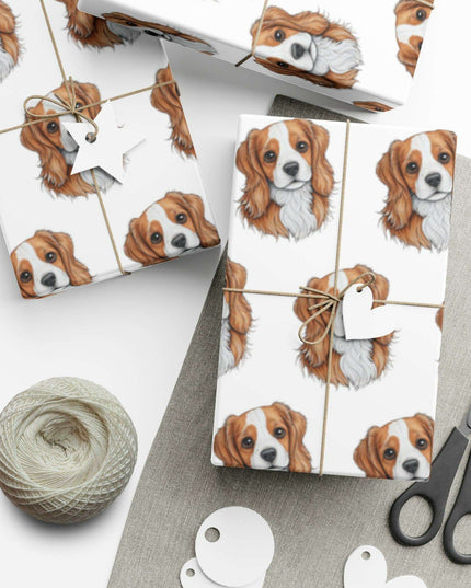 Elegant Puppy-Inspired Gift Wrap Set - Elevate Your Gifting Experience
