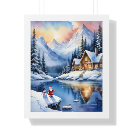 Sustainable Elegance: Eco-Friendly Fantasy Christmas Vertical Wall Art
