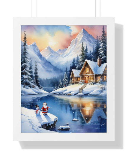 Sustainable Elegance: Eco-Friendly Fantasy Christmas Vertical Wall Art