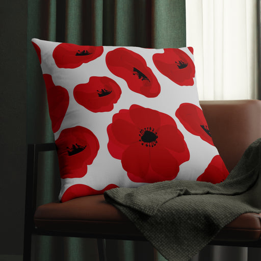Maison d'Elite Poppy Stain-Free and Waterproof Outdoor Pillows with Concealed Zipper