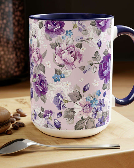 Elegant Duo: Maison Two-Tone Ceramic Coffee Cups