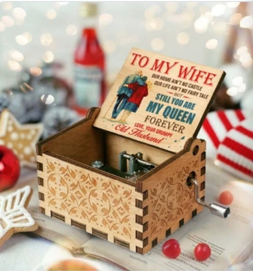 Musical Wooden Music Box - Elegant Gift for Special Occasions