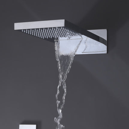 Hidden Luxury Shower System with Built-in Valve, Rainfall Show