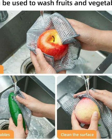 12-Piece Advanced Dual-Surface Cleaning Cloth Set with Innovative Fiber Technology