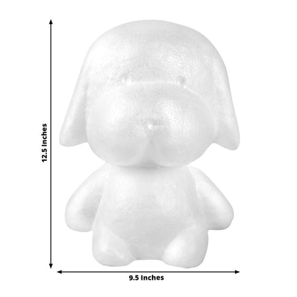 AliKopy 12.5" DIY White 3D Modeling Styrofoam Puppy - Craft Foam Anima