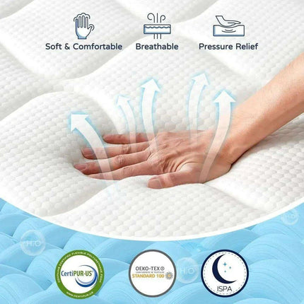 12-Inch Luxury Gel Infused Queen Hybrid Mattress - Très Elite