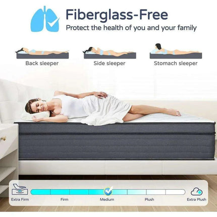 12-Inch Luxury Gel Infused Queen Hybrid Mattress - Très Elite