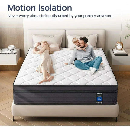 12-Inch Luxury Gel Infused Queen Hybrid Mattress - Très Elite