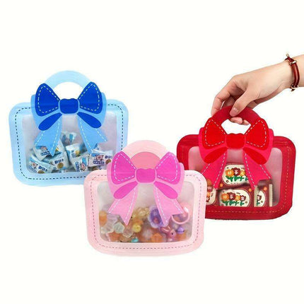 12-Pack Elegant Self-Standing Gift Bags with Charming Bows - Ideal for Celebrations, Treats & Business Packaging - Très Elite