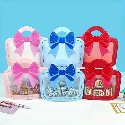 12-Pack Elegant Self-Standing Gift Bags with Charming Bows - Ideal for Celebrations, Treats & Business Packaging - Très Elite