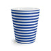 Blue and White Striped Ceramic Latte Mug - 12 oz (0.35l)