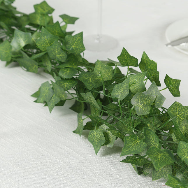 AliKopy 12 Pack 6.5ft Silk Ivy Leaf Garland - UV Resistant, Easy Hang