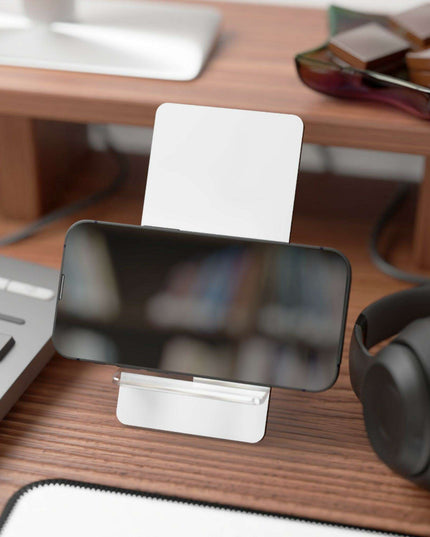 Chic Abstract Geometric Phone Stand for a Sophisticated Workspace