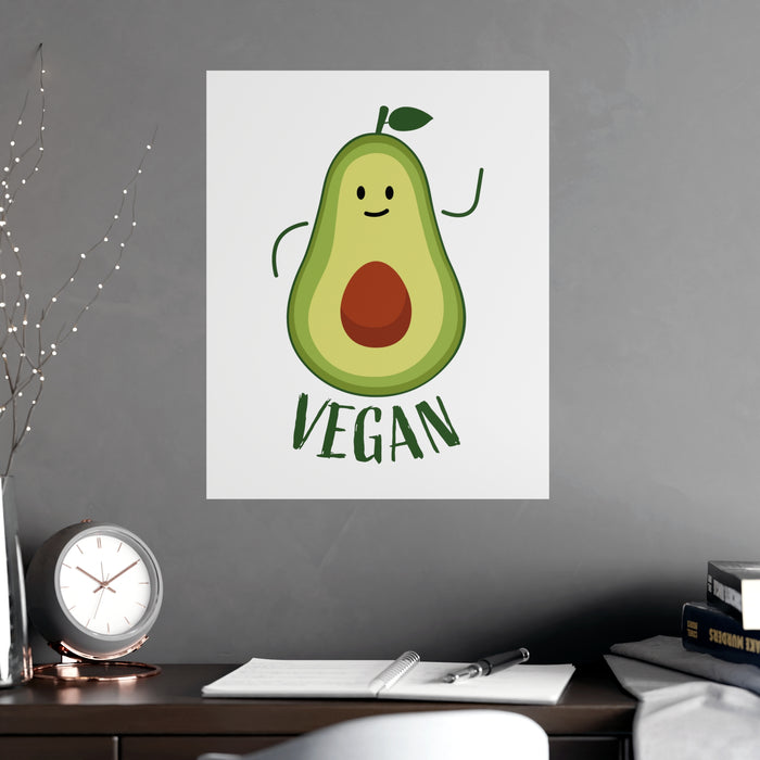 Avocado Vegan Matte Art Prints: Vibrant Home Decor for Art Aficionados