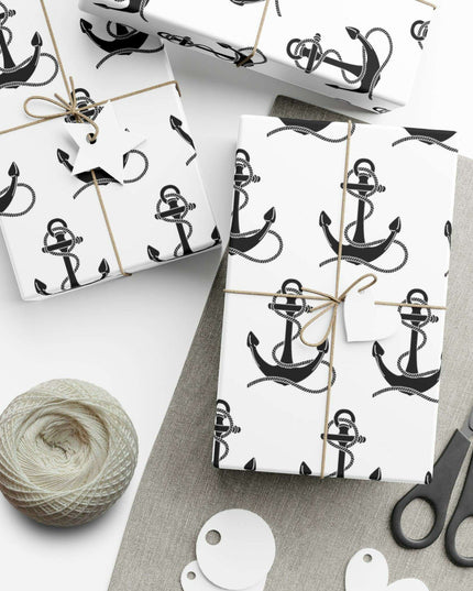 Artisan Anchor Gift Wrap Paper for Premium Gift Presentation