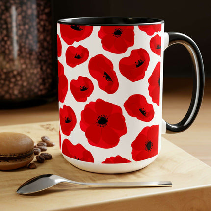 Sophisticated Dual-Color Ceramic Coffee Cups - Maison d'Elite Enigma Series