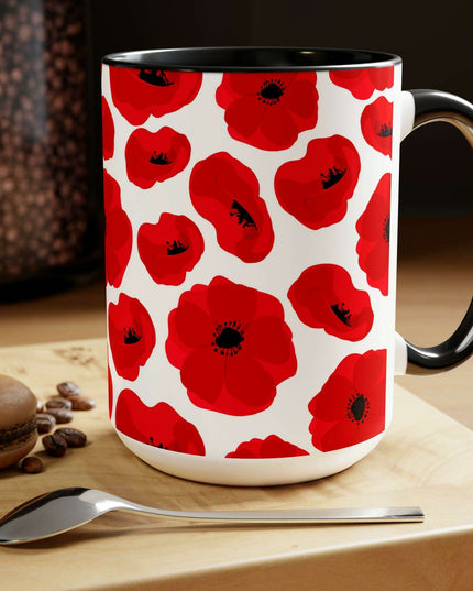 Sophisticated Dual-Color Ceramic Coffee Cups - Maison d'Elite Enigma Series