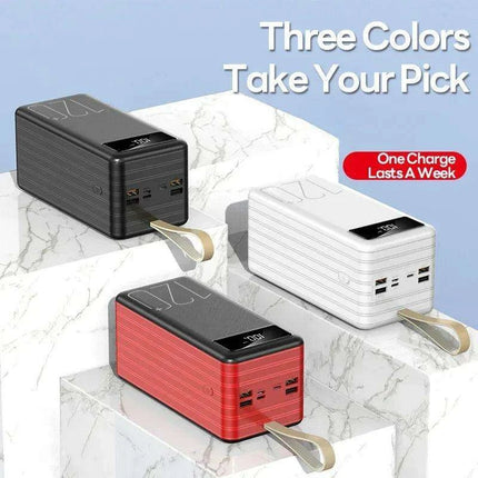120Ah Mega Power Bank - High-Speed Portable Charger for iPhone & Huawei - Très Elite