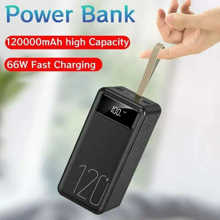 120Ah Mega Power Bank - High-Speed Portable Charger for iPhone & Huawei - Très Elite
