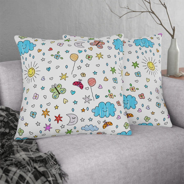 Outdoor Floral Waterproof Throw Pillows for Elegant Outdoor Decor