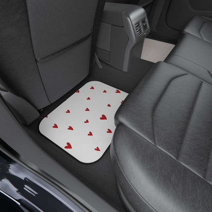 Elegant Customizable Heart Shaped Car Mats - Luxury Edition