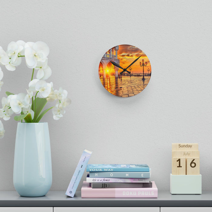 Vivid Acrylic Wall Clocks - Chic Round and Square Styles, Range of Sizes | Striking Patterns, Effortless Wall Mounting