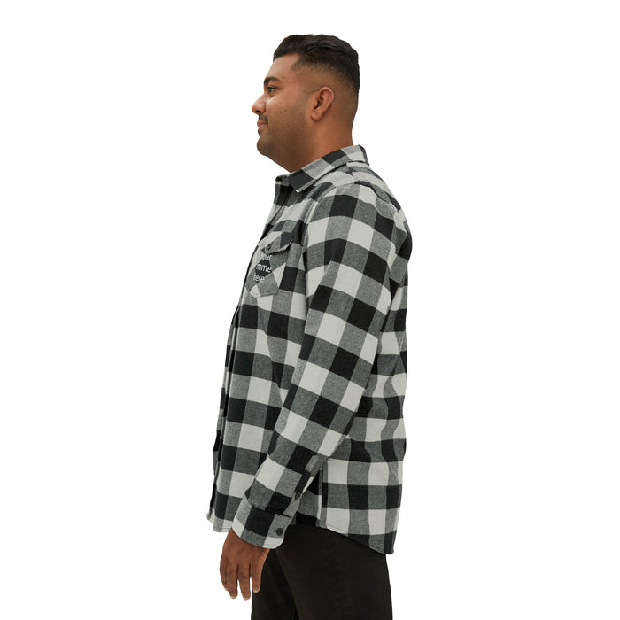 Elevate Your Daily Look with our Customizable Unisex Flannel Shirt