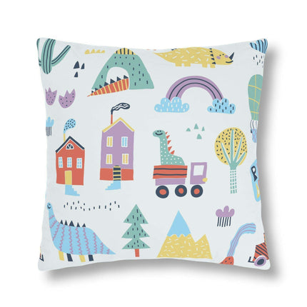 Colorful Nordic Floral Kids' Outdoor Waterproof Cushion Collection - Fun Zippered Pillows for Playtime Excitement