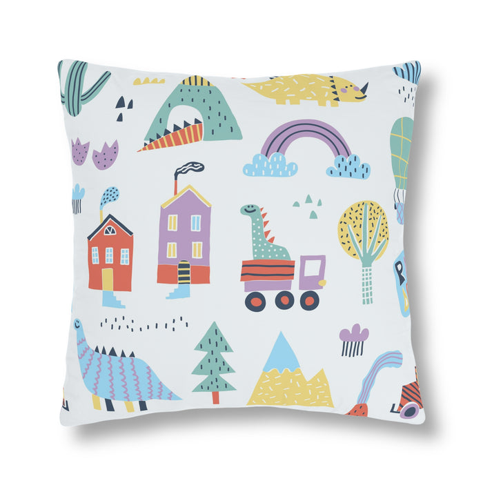 Nordic Floral Kids' Outdoor Pillow Set - Colorful Zippered Cushions for Outdoor Fun