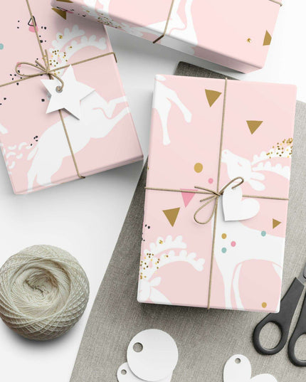 Chic Pink Artisan Gift Wrap Set - Handcrafted in the USA
