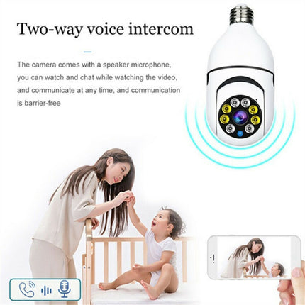 IR E27 Light Bulb Camera 1080P HD Wireless Wifi Smart Home Security Ca