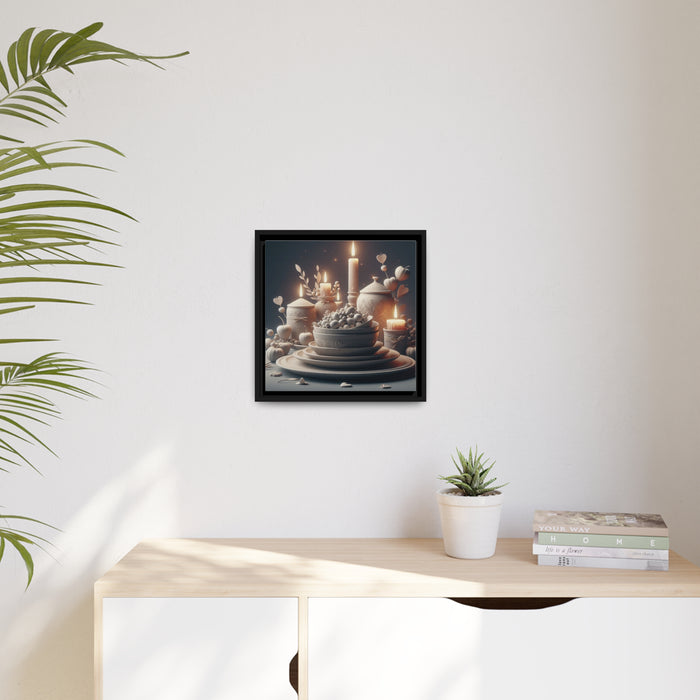 Eco-Chic Canvas Art Collection in Sophisticated Black Frame