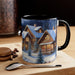 Colorful Kireiina Christmas Accent Coffee Mug - 11oz Two-Tone Design