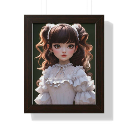 Eco-Friendly 3D Girl Wall Art with Sustainable Frame: Modern Green Home Decor