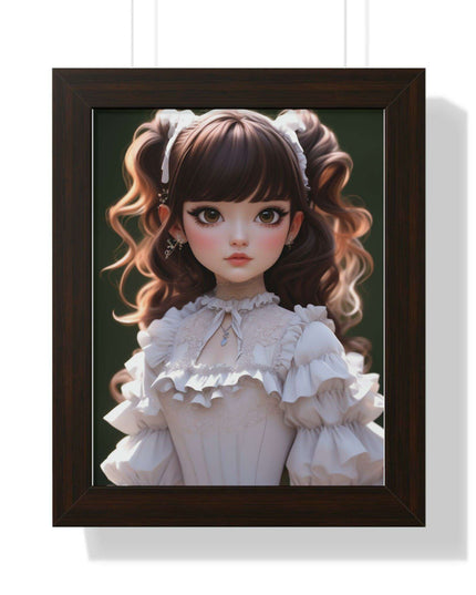 Eco-Friendly 3D Girl Wall Art with Sustainable Frame: Modern Green Home Decor