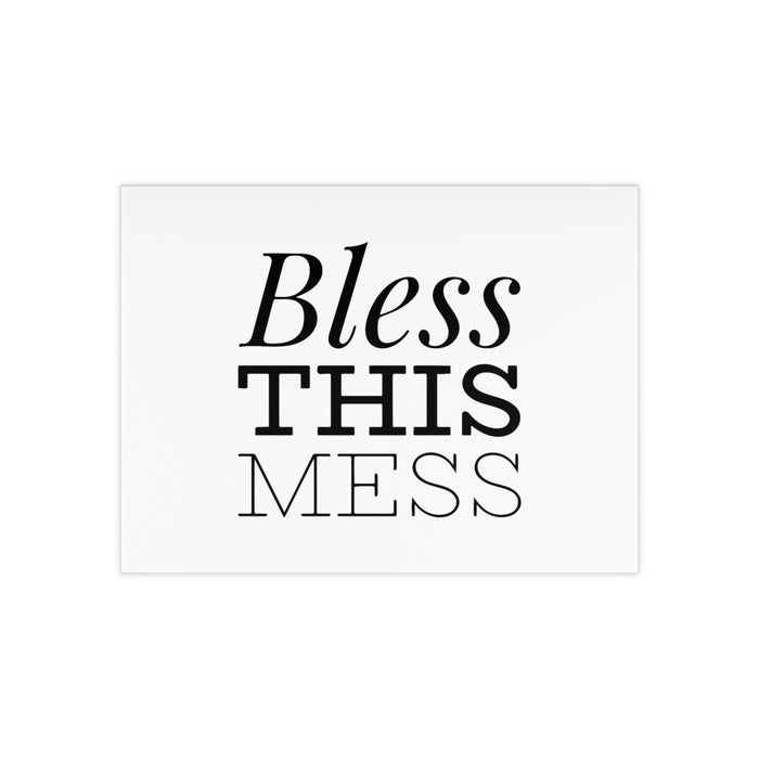 Bless this mess Custom 3D Ceramic Kitchen Wall Art Tile - Personalized Masterpiece for Home Decor