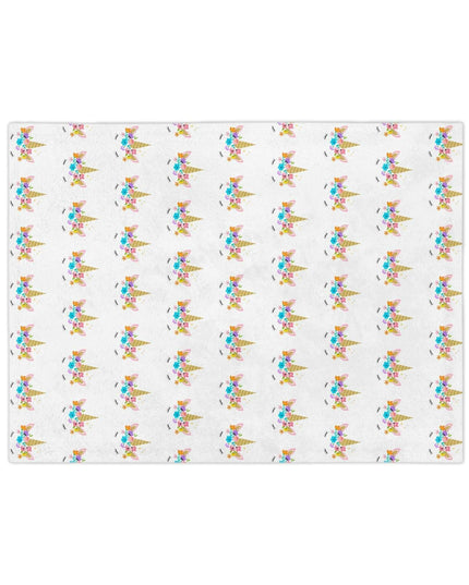 Luxurious Stitched Minky Fleece Blanket for Cozy Elegance