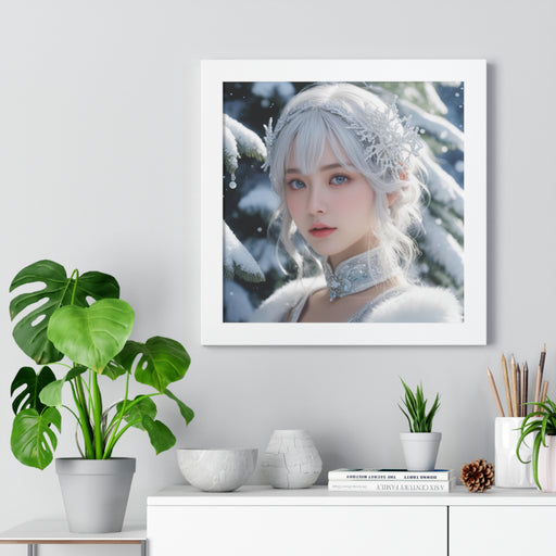 Winter Fantasy Gaming Vertical Framed Poster by Elite House