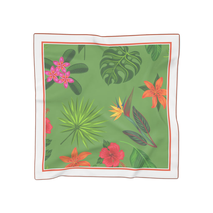 Tropical Paradise Poly Voile Scarf