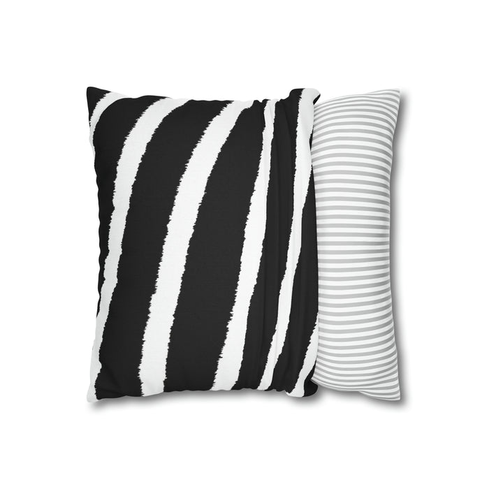 Black and white zebra cushion cover
