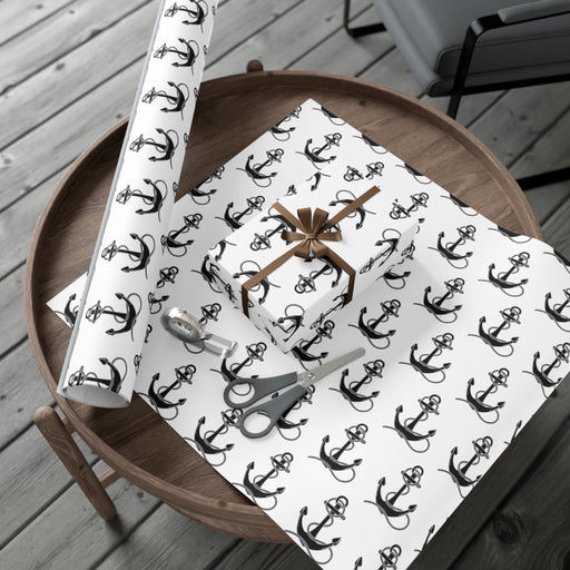 Elegant USA-Crafted Anchor Wrap Paper: Elevate Your Gifting Experience