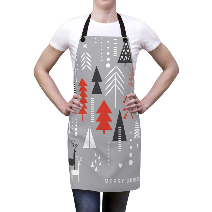 Elite Christmas Chef's Poly Twill Apron - Stylish and Durable Cooking Accessory