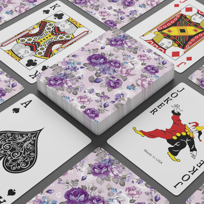 Retro Floral Poker Cards - Exquisite Deck for an Enhanced Gaming Experience