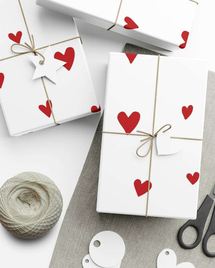 Luxurious Eco-Friendly Valentine Gift Wrapping Paper - Crafted in the USA